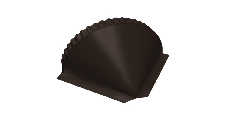 Заглушка конусная 0,5 Rooftop Бархат RR 32 темно-коричневый