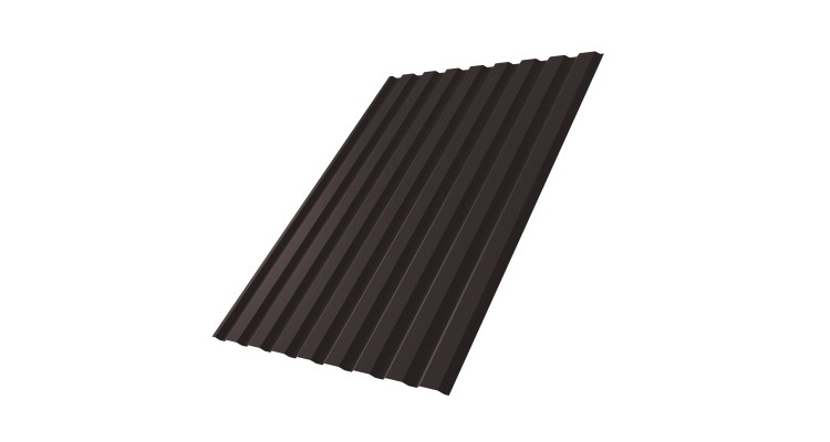 Профнастил С20А 0,5 Satin Мatt RAL 9005 черный