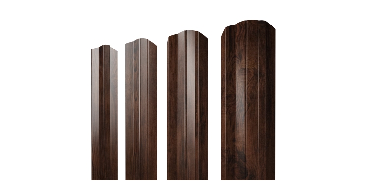 Штакетник М-образный А фигурный 0,45 Print Elite Cherry Wood TwinColor