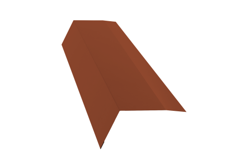 Планка карнизная 100х65 0,5 Velur X RAL 8004 терракота (2м)