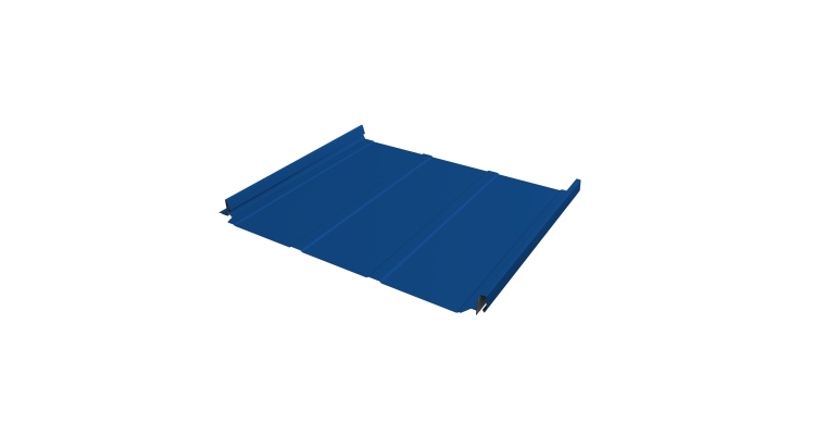 Кликфальц Pro Line Grand Line 0,45 PE с пленкой на замках RAL 5005 сигнальный синий