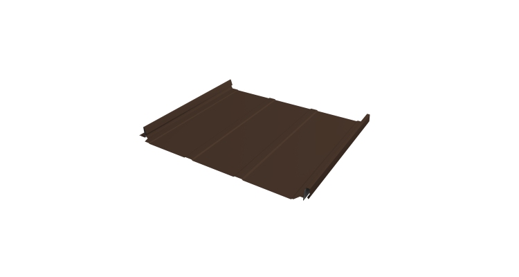 Кликфальц Pro Line Grand Line 0,5 Satin Matt TX с пленкой на замках RAL 8017 шоколад