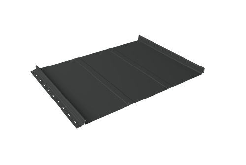 Кликфальц Line Grand Line 0.45 PE с пленкой на замках RAL 7016 антрацитово-серый