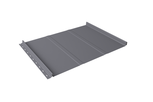 Кликфальц Line Grand Line 0.45 Drap TX с пленкой на замках RAL 7004 сигнальный серый