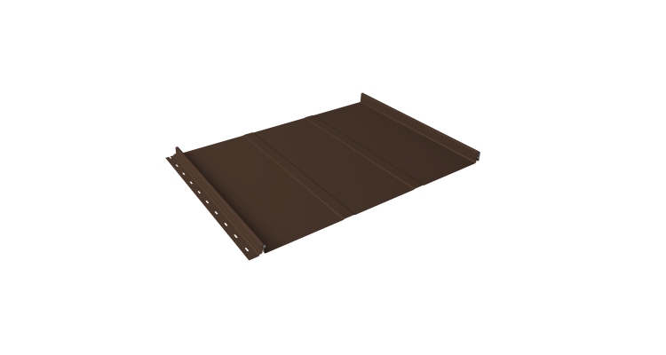 Кликфальц Line Grand Line 0.5 Drap TX с пленкой на замках RAL 8017 шоколад