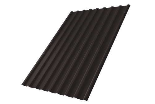 Профнастил С20R 0.45 Drap-double TX RAL 9005 черный