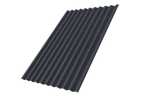 Профнастил С21R Grand Line 0,5 Drap TX RAL 7024 мокрый асфальт