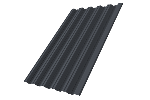 Профнастил HC35R Grand Line 0,5 Atlas X RAL 7024 мокрый асфальт