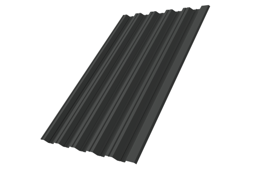 Профнастил HC35R Grand Line 0,5 Drap TX RAL 7016 антрацитово-серый