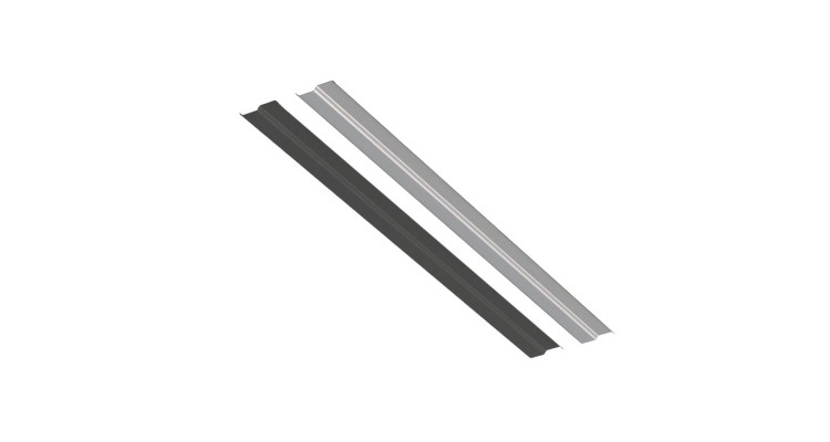 Планка Вака Braas серый (RAL7030)/черный (RAL7016) 2,3 м