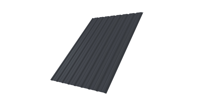 Профнастил С10B 0.5 Drap TX RAL 7024 мокрый асфальт