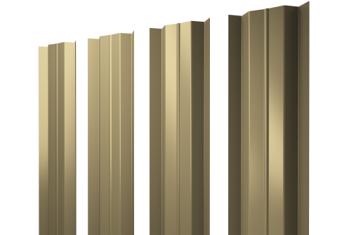 Штакетник М-образный В с прямым резом 0.45 PE RAL 1014 слоновая кость