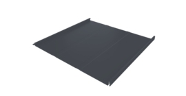 Фальц двойной стоячий Line Grand Line 0,5 PE с пленкой на замках RAL 7024 мокрый асфальт