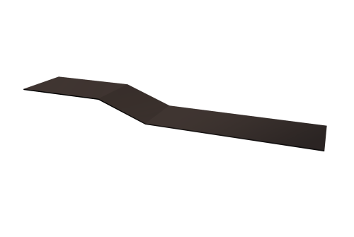 Планка крепежная фальц Grand Line 0,5 Drap TX RR 32 темно-коричневый (3м)