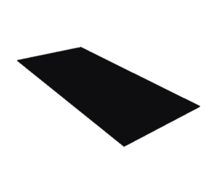 Плоский лист 0.4 PE-Matt-Double RAL 9005 черный