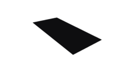 Плоский лист 0.4 PE-Matt-Double RAL 9005 черный