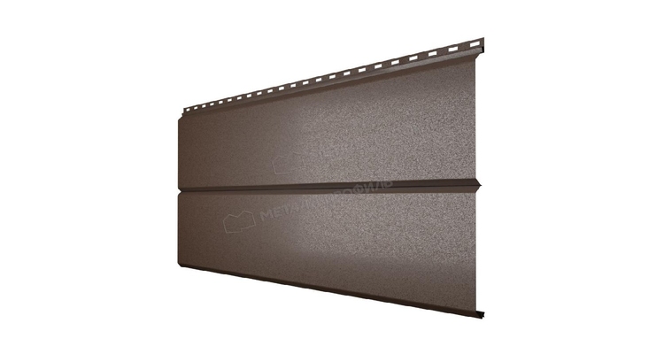 Сайдинг Металл Профиль Lбрус-XL-В-14х335 (VALORI-20-DarkBrown-0.5)
