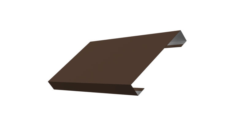 Ламель лицевая 125 забора жалюзи Texas 0.45 Drap TX RAL 8017 шоколад