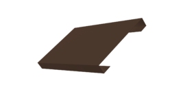 Ламель лицевая 150 забора жалюзи Texas 0.5 Velur X с пленкой RAL 8017 шоколад