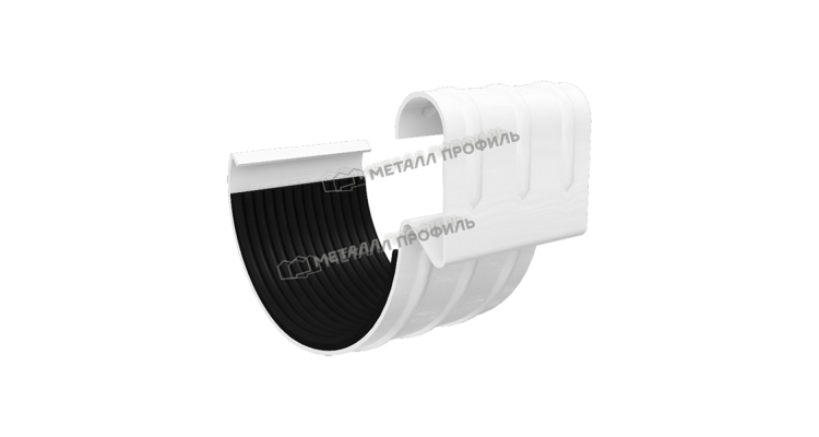 Соединитель желоба Металл Профиль GS lite D125 RAL 9003