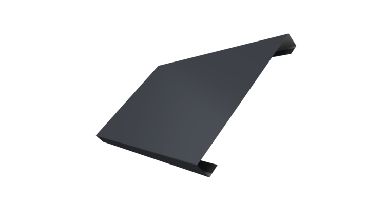 Ламель лицевая 200 забора жалюзи Texas 0.5 Satin Matt TX RAL 7024 мокрый асфальт