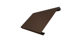 Ламель лицевая 200 забора жалюзи Texas 0.5 PurPro с пленкой RAL 8017 шоколад