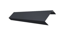 Ламель лицевая 50 забора жалюзи Texas 0.45 Drap TwinColor с пленкой RAL 7024 мокрый асфальт