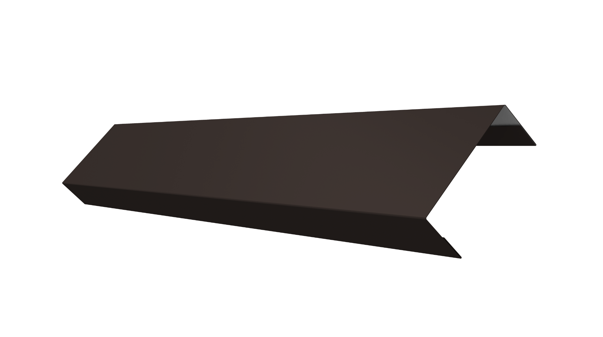 Ламель лицевая 50 забора жалюзи Texas 0.5 Velur X с пленкой RR 32 темно-коричневый