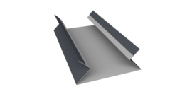 Планка угла внутреннего составная верхняя 0,5 Satin Matt RAL 7024 мокрый асфальт (3м)