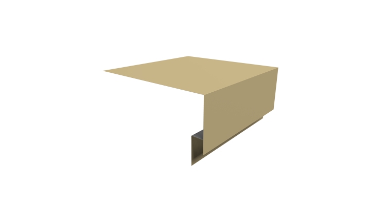 Планка околооконная сложная Экобрус Grand Line 250х75х25 0,45 PE с пленкой RAL 1014 слоновая кость (3м)