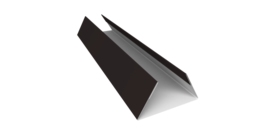 Планка стыковочная составная нижняя 0,5 Drap TX RAL 9005 черный (3м)