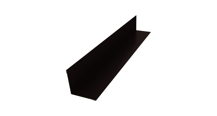 Угол внутренний 50х50 0,45 Drap TR RAL 9005 черный (2м)