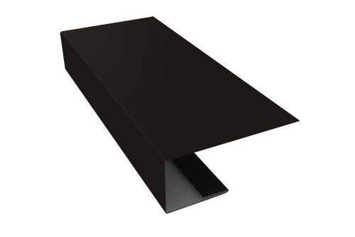 J-Профиль 18мм 0,5 Drap RAL 9005 черный (3м)