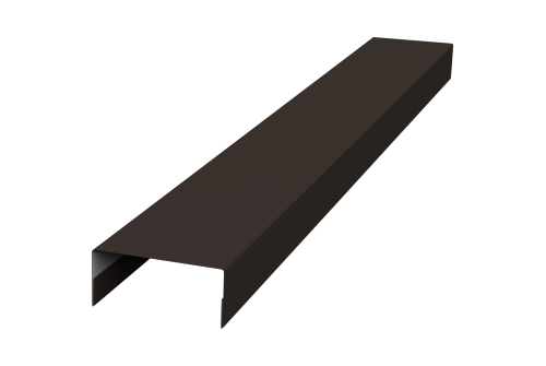 Крышка 30х15 жалюзи Texas 0,45 PE RR 32 темно-коричневый (2,5м)