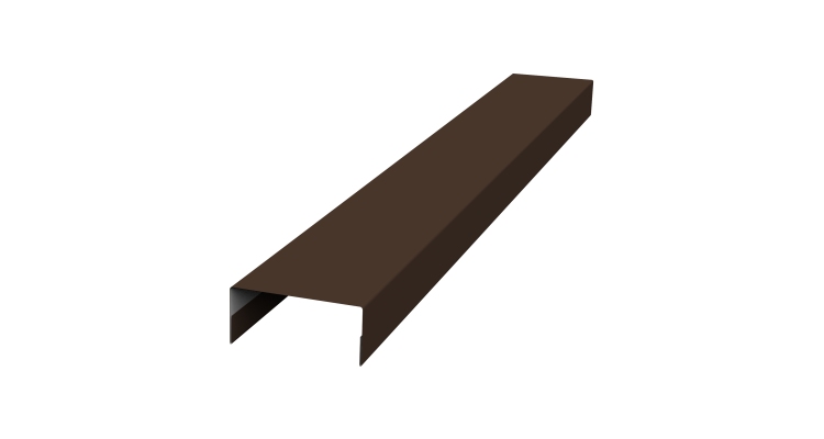 Крышка 30х15 жалюзи Texas 0,5 PurPro Matt 275 RAL 8017 шоколад (2,5м)