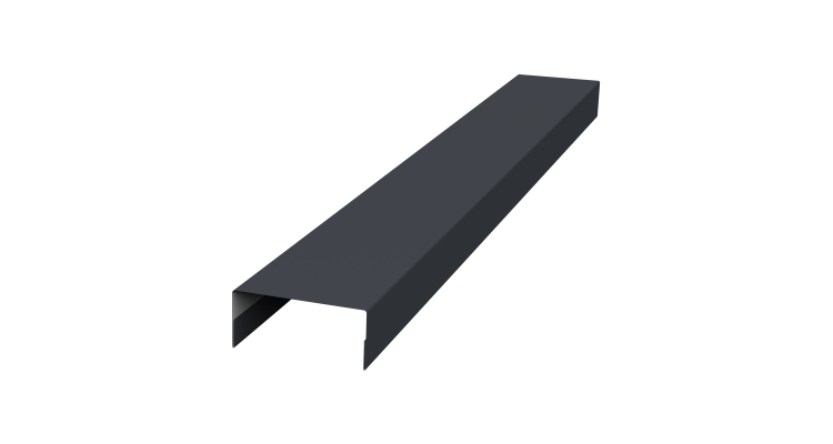 Крышка 30х20 жалюзи Texas 0,45 Drap RAL 7024 мокрый асфальт (2м)