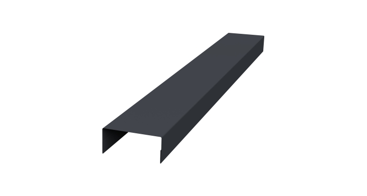 Крышка 45х20 жалюзи Texas 0,5 PurPro Matt 275 RAL 7024 мокрый асфальт (2м)