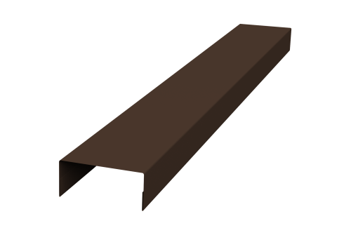 Крышка 45х20 жалюзи Texas 0,5 PurPro Matt 275 RAL 8017 шоколад (2,5м)