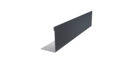 Нащельник 125 Texas 25х35 0,7 PE RAL 7024 мокрый асфальт (L1,5)