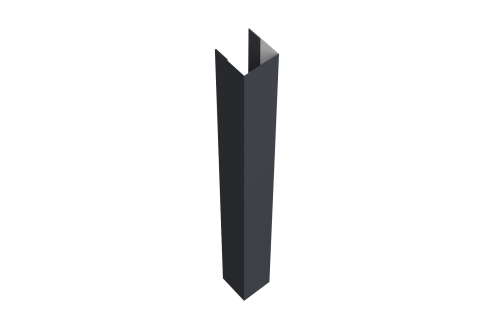 Стойка жалюзи Texas 0,5 PurLite Matt RAL 7024 мокрый асфальт (3м)