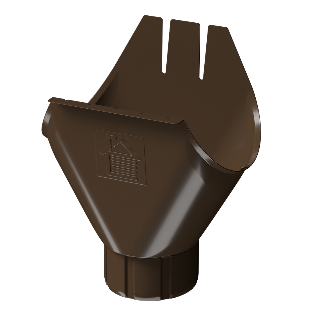 Водосточная воронка желоба Stal Premium, каштан