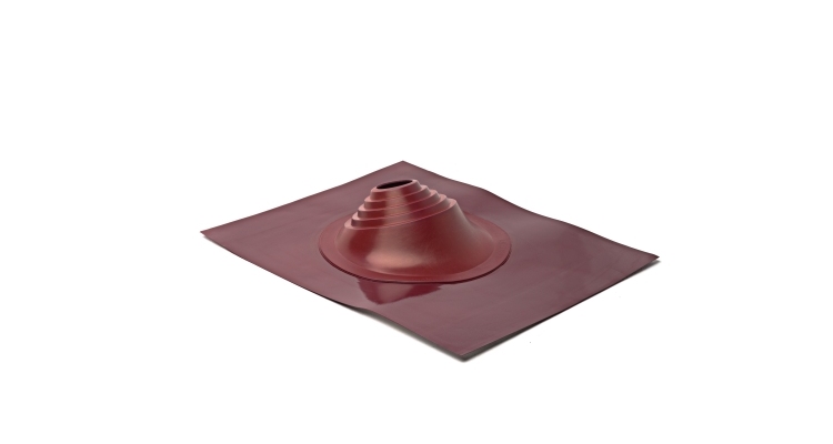 Проходной элемент MF угловой №1 (75-200мм) +185 EPDM (металлический окрашенный фланец) красный