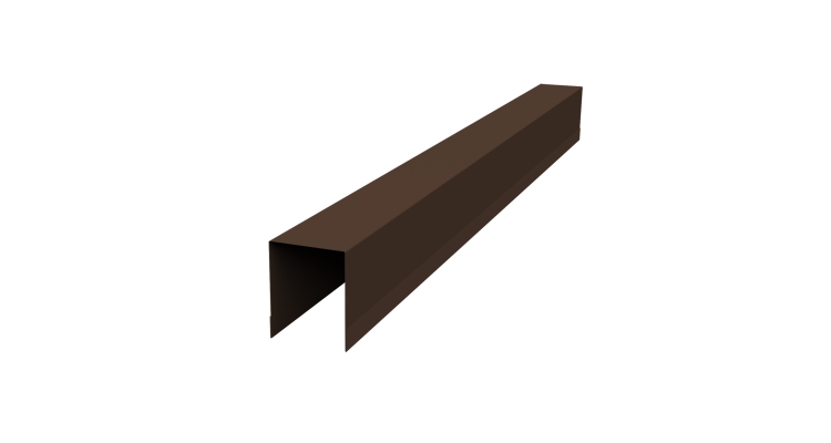 Планка опорная составная внутренняя Palermo 0,45 Drap-double TX RAL 8017 шоколад (3м)