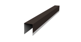 Планка опорная составная внутренняя для забора жалюзи Palermo 0,5 Drap RR 32 темно-коричневый (3м)