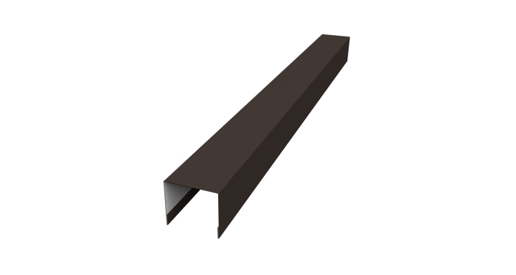 Стойка боковая крепежная для забора жалюзи Palermo 0,5 Drap RR 32 темно-коричневый (1,8м)