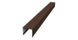 Стойка боковая крепежная для забора жалюзи Palermo 0,5 Drap RAL 8017 шоколад (2м)