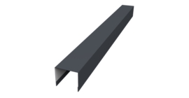 Стойка боковая крепежная для забора жалюзи Palermo 0,5 Drap RAL 7024 мокрый асфальт (2,5м)