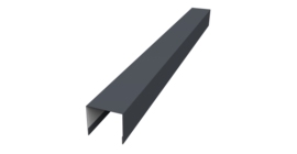 Стойка боковая крепежная для забора жалюзи Palermo 0,45 Drap TX RAL 7024 мокрый асфальт (2,5м)