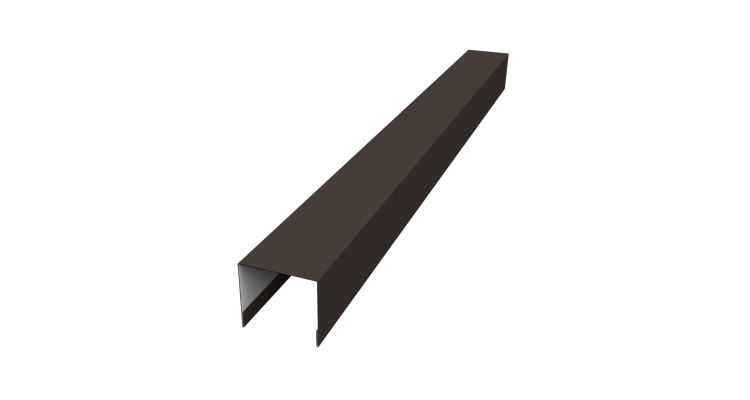 Стойка боковая крепежная для забора жалюзи Palermo 0,5 Atlas X RR 32 темно-коричневый (3м)