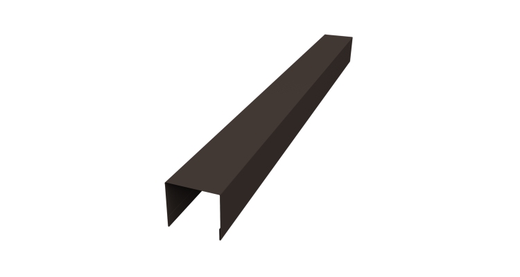 Стойка боковая крепежная для забора жалюзи Palermo 0,45 Drap-double TX RR 32 темно-коричневый (3м)